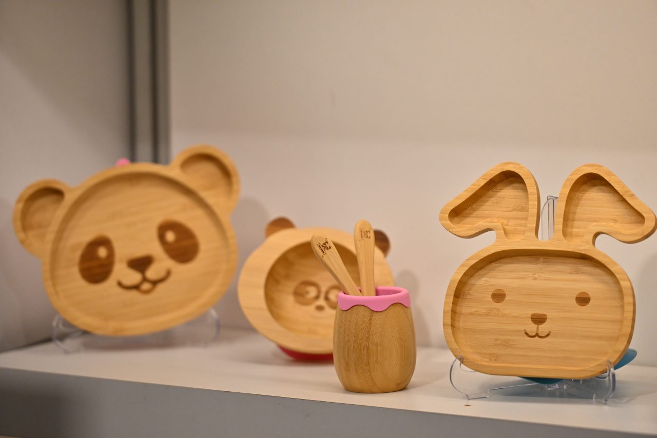 Elegant baby shoes on display at the CBME Türkiye exhibition